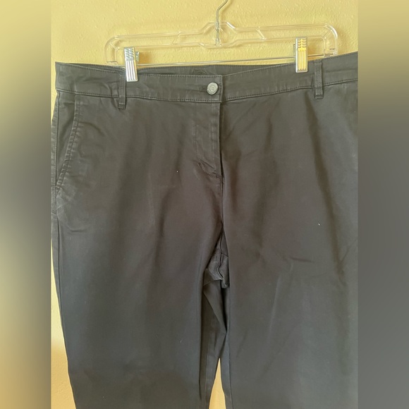 TOMMY BAHAMA Cropped Flat Front Black Barocay Pants Size 16 - Picture 8 of 16